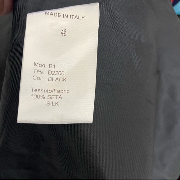 AMIRI Black Crop Satin Silk Leather Tuxedo Blazer In Black Women's Size 40 US S - Picture 8 of 9